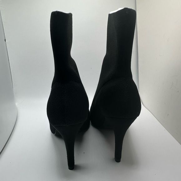 CUSHIONAIRE Women's stretch knit Heel +Memory Foam 8.5 BLACK - Picture 4 of 7